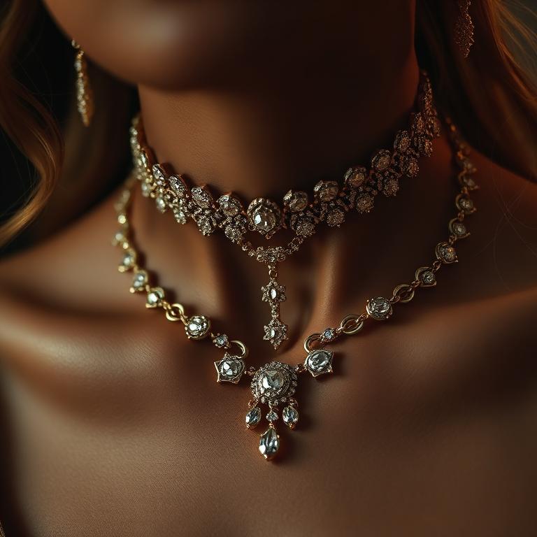 Polki diamond choker